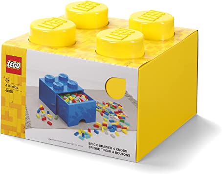 Contenitore a Cassetto 4 LEGO® - Giallo