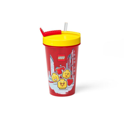 Bicchiere LEGO® con cannuccia Girl