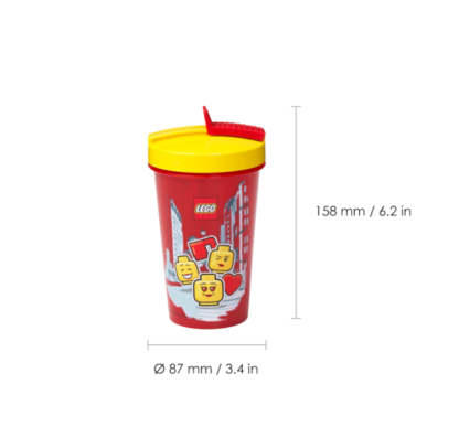 Bicchiere LEGO® con cannuccia Girl - immagine 2
