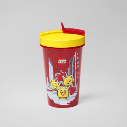 Bicchiere LEGO® con cannuccia Girl - immagine 4