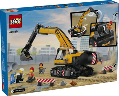 60420 Escavatore da cantiere giallo - immagine 6