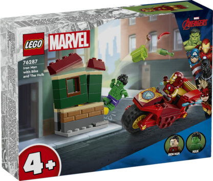 76287 Iron Man con moto e The Hulk