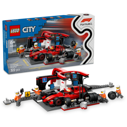 60443 Pitstop e meccanici con monoposto Ferrari F1®